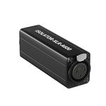 DriverGenius XLR Ground Loop Noise Isolator - Single Channel Hum Eliminator, Metal