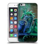 Head Case Designs Officially Licensed Rose Khan Green And Blue Dragons Soft Gel Case Compatible With Apple iPhone 6 Plus/iPhone 6s Plus