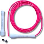 Elevate Speed Rope Max Night (Power) - Black - Professional Skipping Rope Made of Durable PVC with Nylon Core - 5 mm - Length Max. 3 Metres - Extremely Strong Black Handles (Pink Love)