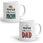 Oye Happy Ceramic - World'S Best Parents Coffee Premium Mugs - Best Gift For Mom & Dad/Parents On Birthday/Anniversary/Mother'S Day/Father'S Day, 330 milliliter