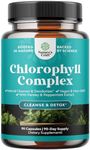 Chlorophyll Capsules for Cleanse and Detox Support - Internal Deodorant Pills for Body Odor with Mint & Parsley Extract Healthy Skin Immunity & Digestive Support - Vegan Non-GMO & Gluten Free (90ct)
