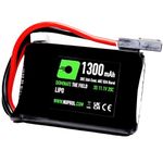 11.1v 1300mAh 20c Micro PEQ LiPo Battery