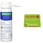 Histofreezer 30592 Agent Crioterapeutico, 2 x 8 ml + 52 App, 5 mm & Bazuka Extra Strength Treatment Gel For Effective, Pain-Free Treatment and Removal of Verrucas and Warts. With Emery Board, 6g