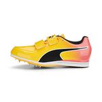 PUMA Women's Evospeed Triple Jump Sneaker, Sun Stream-Sunset Glow-puma Black, 14