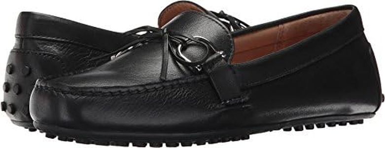 Lauren Ralph Lauren Womens Briley Moccasin Loafer, Black Super Soft Leather, 6.5