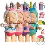 Naturally KIDS Unicorn Baby Dolls for Girls 3 Inch Cartoon Unicorn Dolls