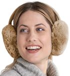 Brook + Bay Fleece Ear Muffs - Cozy & Foldable Earmuffs - Winter Ear Warmers for Women - Soft & Warm Ear Muffs for Women, Faux Fur - Brown, OSFM