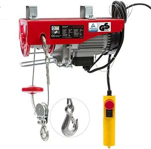 Arebos Treuil Palan électrique | 200/400 kg | 1000W | Treuil Palan à Chaine à Levier | Treuil palan à Ascenseur levage pour avec Télécommande, pour Chariot Élévateur, Entrepôts, Chantiers