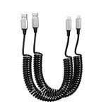 Coiled iPhone Lightning Cable 2 Pac