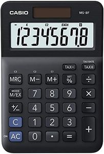 CASIO MS-8F Desk Calculator 8-Digit, Tax, Currency