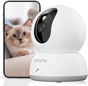 blurams 2K Indoor Security Camera, Pet & Dog Camera with Phone App, 360° PTZ Cameras for Home, Motion Tracking, Color/IR Night Vision, 2-Way Talk, One-Touch Call, 2.4GHz & 5GHz Wi-Fi