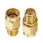 Boobrie SMA Male to SMA Female Connector RF SMA Coax Coaxial Cable Adapter Low Loss for WiFi Antenna FPV Antenna Extension Cable Pack of 2