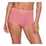 Warner's Women's No Pinching No Problems Dig-Free Comfort Waist Microfiber Brief 5738, MAUVEGLOW, Mauveglow, 11