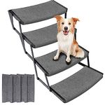 RV Step Covers 4 Pack - 22 inch Wide Camper Step Covers Fit 8-11 inch RV Stairs,RV Step Rugs with Install Hooks,Make Your RV Safe and Cleaner with RV Stair Covers