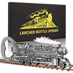 LKKCHER Steam Locomotive Gifts, Locomotive Train Bottle Openers, Birthday Christmas Gifts Fathers Gifts for Men Him Dad Women Boyfriend, Bronze Train Gifts Beer Gifts for Men Steam Train Fans