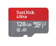 SanDisk 128GB Ultra microSDXC cards (2-pack) + SD adapter up to 120 MB/s with A1 App Performance UHS-I Class 10 U1 (Pack of 2)