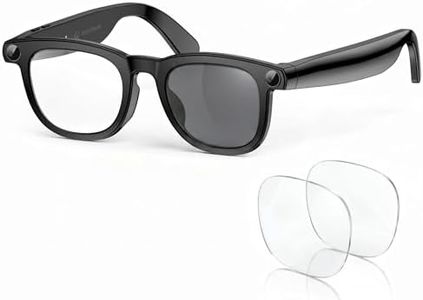 2026 Smart AI Glasses | 8MP 2K POV Voice Camera, Voice Recorder | AI Assistant, Meeting Transcriber, Translation | Open-Ear Bluetooth | Photochromic, +Extra Blue Light Lenses | Daily Gift iOS Android