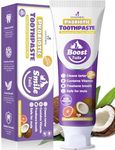 Natural Coconut Oil Cat & Dog Toothpaste-Enzymatic and Probiotic Toothpaste, with VitaminB. Controls Plaque, Tartar and Bad Breath. Safe & Fresh Toothpaste for Pet. 3.52oz-Coconut Chicken Flavor