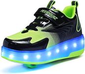 HHSTS Kids 2 Wheels Shoes with LED Light Color Shoes Shiny Roller Skates Skate Shoes Simple Kids Gifts Boys Girls The Best Gift for Party Birthday Christmas Day