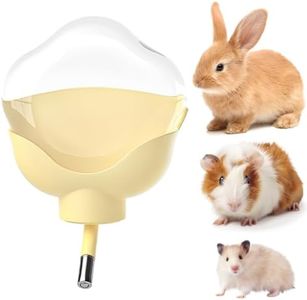 Guinea Pig Water Bottle No Drip - 17oz Rabbit Water Dispenser for Cage Crate Flat Back Design for Syrian Dwarf Hamster Bunny Gerbils Small Pet