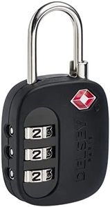 Delsey Paris TSA 3 Digit Luggage Lock Black