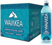 Waiākea - Hawaiian Volcanic Water - Naturally Alkaline Water - pH Range 7.6 to 8.2 - All Natural Minerals & Electrolytes - 100% Recycled Water Bottles - Bottled Water 15 Pack - 23.7 Fl Oz, 700 mL