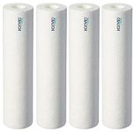 KONVIO NEER 10 Inch High Density Spun Pre-Filter (5 Micron PP Spun) Cartridge Compatible for 10 Inch Pre-Filter Housing of all Water Purifier | Pack of 4 Spun