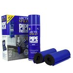 Arctic Hayes ‎ZEK2 Aero Disposable Pipe Freeze Kit with 2 Freezing Jackets for Plumbing Installation, Repair & Maintenance. Freezes Plastic & Metal Pipes (8-28mm Diameter), Blue