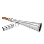 Handheld Air Horn, Handheld Foghorn Stainless Steel Fog Horn Loud Signal Whistle Removable Mouthpiece Accessory for Small Yachts, Boat