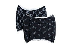 Reusable Male Dog Incontinence Nappies/Sanitary Wraps/Belly Bands - Pack of 2 : Absorbent, Strong & Washable : Older Dogs or Puppies (Paw & Bone, M)