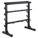 Mirafit Weight Plate and Bar Rack - Black