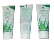 Forever Bright Toothgel, 4.6 oz (130 g), Natural Mint Flavor, Pack of 3