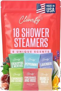 Cleverfy Shower Steamers Aromatherapy - 18 Pack of Shower Bombs with Essential Oils. Self Care Stocking Stuffers for Women and Teens and Christmas Gifts for Women. Red Set