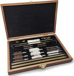 StrongTools 26pcs Gun Cleaning Kit-Barrel Cleaning Tools for Rifle-Shotgun-Handgun, Include 17,22,270,30,357,40,45,410,12GA,20GA Gun Brushes, Gun Brass Slotted Tip Adapters and Bore Mops