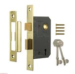 Era 473-31 2.5-inch/ 64mm 3 Lever Sashlock - Brass Effect