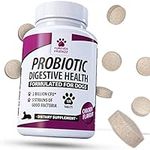 Pet Probiotics for Dogs Tablet – Chicken Flavour Dog Digestive Supplements with Enzymes, Bromelain & Prebiotic for Dogs – No Gluten, GMO, Soy or Dairy – Dog Probiotic by Furever Friendz