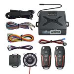 Car Alarm System With Push to Start Ignition Kit, PKE Passive Keyless Entry, Remote Start, Engine Stop (Connects to Original Horn)