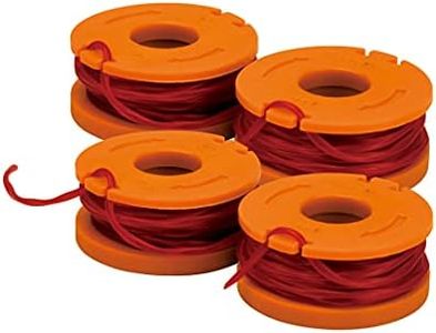 WORX WA0047 4-Pack String Trimmer Replacement Line, Orange