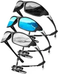 KALIYADI Polarized Sunglasses-Men Sports Sun-glasses: Mens Sunglasses Polarized UV Protection for Fishing Driving Cycling