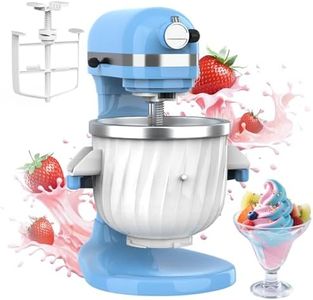 Latest Ice Cream Maker Attachment for KitchenAid Stand Mixer,Ice Cream Bowl Fit for 4.5QT/5QT/6QT Kitchen Aid Accessories and Attachments,Sorbet Gelato Maker,2 Quart for kitchenaid Mixer Attachments