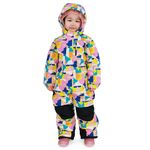 JAN & JUL Waterproof Insulated Toddler Snow Suit, Girls' Windproof One Piece Ski Suit (Winter Sun, Size 2T)