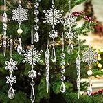 18pcs Crystal Christmas Ornaments f