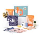 Sculpd Pottery Starter Kit - Complete Air Dry Clay Beginner Set for 2 Adults: Includes Sculpting Tools, Gloss Varnish, Paint Brushes, Guide, Video Tutorials & More - Date Night Gift, Arts Crafts Hobby