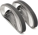 1/2" x 12" Knife Sharpener Replacement Belts Kit, 400 Medium Grit Sanding Belts for Work Sharp Original Knife Sharpener & Tool Sharpener,24 Pack