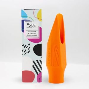 Syos Alto Saxophone Mouthpiece, Spark Model, 6 Tip Opening, Lava Orange: Easy-To-Play, Bright and Powerful