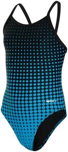 Sporti Molecule Thin Strap One Piece Swimsuit - Blue/Black - 26
