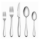 Cutlery Set, LIANYU 30-Piece Stainless Steel Flatware Set Eating Utensils for 6, Silverware Tableware Sets Include Forks Knives Spoons, Mirror Finish, Dishwasher Safe