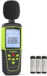 Decibel Meter, Tadeto Digital Sound Level Meter Portable SPL Meter 30dB to 130dB(5 Measurement Range) Backlight LCD Display, MAX/MIN Noise Measurement, Audible and Visual Alarms,Data Hold, A/C Mode