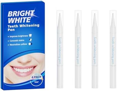 Teeth Whitening Pen - Stain Remover Gel Formula, No Sensitivity, Effective Whitening Agent, Mint Flavor – 4 Pack for Instant, Long-Lasting Results