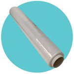 Triplast 1 Roll x 400mm Clear Pallet Stretch Wrap | Standard Core, 17mu Thick, Industrial Strength | Shrink Wrap, Cling Film, Plastic Wrap | Packaging for Removals, Industrial & Warehouse Use